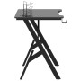 Gaming-Schreibtisch mit Y-förmigen Beinen schwarz 90x60x75 cm von vidaXL, Schreibtische - Ref: Foro24-325404, Preis: 118,20 €...