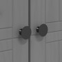 Armario BODO madera maciza de pino gris 101x52x176,5 cm de vidaXL, Armarios roperos - Ref: Foro24-355061, Precio: 261,19 €, D...