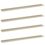 Wall shelves 4 units white and Sonoma oak 115x9x3 cm by vidaXL, Shelves and shelves - Ref: Foro24-326698, Price: 38,14 €, Dis...