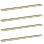 Wall shelves 4 units white and Sonoma oak 115x9x3 cm by vidaXL, Shelves and shelves - Ref: Foro24-326698, Price: 37,64 €, Dis...