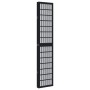 Biombo separador de 5 paneles madera maciza Paulownia negro