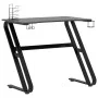 Gaming-Schreibtisch mit ZZ-förmigen Beinen schwarz 90x60x75 cm von vidaXL, Schreibtische - Ref: Foro24-325410, Preis: 110,34 ...