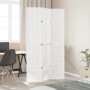 Biombo separador de 3 paneles madera maciza Paulownia blanco
