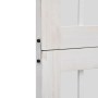 Biombo separador de 3 paneles madera maciza Paulownia blanco