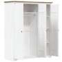 BODO Massivholzschrank Kiefer weiß braun 151,5x52x176,5 cm von vidaXL, Kleiderschränke - Ref: Foro24-355063, Preis: 401,38 €,...