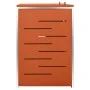 Schuppen für zwei Müllcontainer aus Stahl 138x77,5x112,5 cm von vidaXL, Halterungen für Abfallbehälter - Ref: Foro24-149563, ...