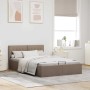 Cama canapé hidráulica almacenaje sin colchón taupe 120x200 cm
