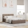 Cama canapé hidráulica almacenaje sin colchón taupe 140x200 cm