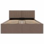 Cama canapé hidráulica almacenaje sin colchón taupe 140x200 cm