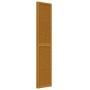 Biombo separador de 4 paneles madera maciza paulownia marrón