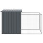 Hundehütte mit korralgrauem verzinktem Stahl 110x201x110 cm von vidaXL, Hundehütten - Ref: Foro24-172357, Preis: 201,48 €, Ra...