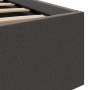 Cama canapé hidráulica de almacenaje sin colchón gris 90x200 cm