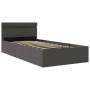 Cama canapé hidráulica de almacenaje sin colchón gris 100x200cm
