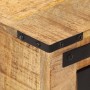 Mesita de noche madera maciza de mango 40x40x45 cm