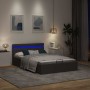 Cama canapé hidráulica de almacenaje sin colchón gris 120x200cm