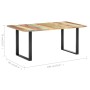 Massivholz-Esstisch aus recyceltem Holz 180x90x76 cm von vidaXL, Küchen- und Esstische - Ref: Foro24-285830, Preis: 291,22 €,...