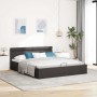 Cama canapé hidráulica de almacenaje sin colchón gris 160x200cm