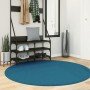 Alfombra de pelo corto OVIEDO turquesa Ø 160 cm