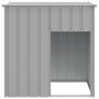 Hundehütte mit Dach aus verzinktem Stahl in hellgrau 110x103x109cm von vidaXL, Hundehütten - Ref: Foro24-172356, Preis: 121,7...