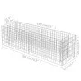 Arriate de gaviones de acero 180x50x50 cm de vidaXL, Maceteros y jardineras - Ref: Foro24-143559, Precio: 59,46 €, Descuento: %