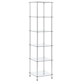 Shelving 6 levels transparent tempered glass 40x40x160 cm by vidaXL, Bookcases and shelves - Ref: Foro24-249507, Price: 85,11...
