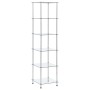Shelving 6 levels transparent tempered glass 40x40x160 cm by vidaXL, Bookcases and shelves - Ref: Foro24-249507, Price: 86,84...