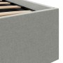 Cama hidráulica almacenaje sin colchón gris claro 90x200 cm