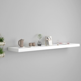 Weißes schwebendes Wandregal aus MDF, 120 x 23,5 x 3,8 cm von vidaXL, Regale und Regale - Ref: Foro24-323820, Preis: 33,52 €,...