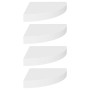 Floating wall shelves 4 pcs MDF white 25x25x3.8 cm by vidaXL, Shelves and shelves - Ref: Foro24-323897, Price: 44,44 €, Disco...