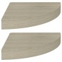 Eckregale 2 Stück MDF-Eiche 25x25x3,8 cm von vidaXL, Regale und Regale - Ref: Foro24-323905, Preis: 32,26 €, Rabatt: %