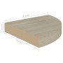Eckregale 2 Stück MDF-Eiche 25x25x3,8 cm von vidaXL, Regale und Regale - Ref: Foro24-323905, Preis: 32,26 €, Rabatt: %