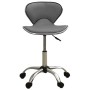 323678 Salon Spa Stool Grey Faux Leather de vidaXL, Sillas de peluquería - Ref: Foro24-323678, Precio: 84,43 €