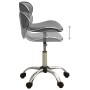 323678 Salon Spa Stool Grey Faux Leather de vidaXL, Sillas de peluquería - Ref: Foro24-323678, Precio: 84,43 €