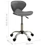 323678 Salon Spa Hocker Grau Kunstleder von vidaXL, Friseurstühle - Ref: Foro24-323678, Preis: 82,81 €, Rabatt: %