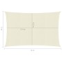 Cream-colored HDPE sail shade 160 g/m² 5x6 m by vidaXL, Umbrellas - Ref: Foro24-311191, Price: 69,87 €, Discount: %