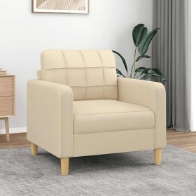 Sillón de tela color crema 60 cm