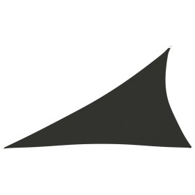 Toldo de vela triangular tela Oxford gris antracita 3x4x5 m