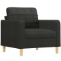 Sillón de tela negro 60 cm