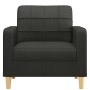 Sillón de tela negro 60 cm