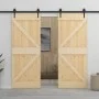 Sliding door with solid pine wood fittings 80x210 cm by vidaXL, Doors - Ref: Foro24-3057486, Price: 192,68 €, Discount: %