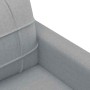 Sofá de 2 plazas de tela gris claro 120 cm