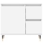 Juego de muebles de baño 3 pzas madera contrachapada blanco