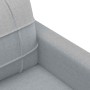 Sofá de 2 plazas de tela gris claro 140 cm