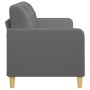 Sofá de 3 plazas de tela gris oscuro 180 cm