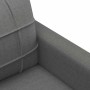Sofá de 3 plazas de tela gris oscuro 180 cm