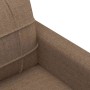 Sofá de 3 plazas de tela marrón 180 cm