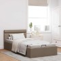 Cama canapé hidráulica de almacenaje sin colchón taupe 90x200cm