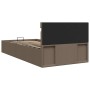 Cama canapé hidráulica de almacenaje sin colchón taupe 90x200cm