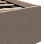 Cama canapé hidráulica de almacenaje sin colchón taupe 90x200cm