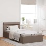 Cama canapé hidráulica almacenaje sin colchón taupe 100x200cm